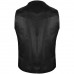 ARD Champs™ Men's Motorcycle Vest Genuine Cowhide Leather Black Style 950